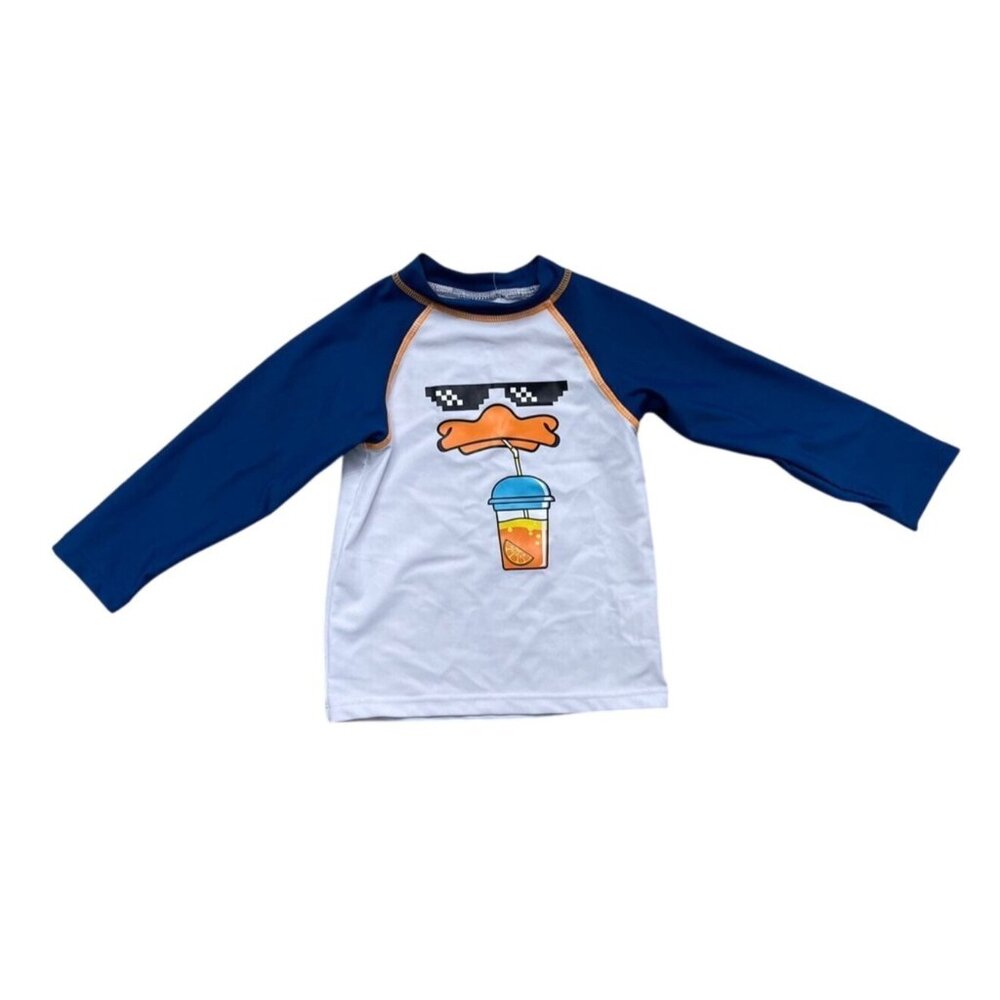 Appaman UPF 50+ Duck Rash Guard in White